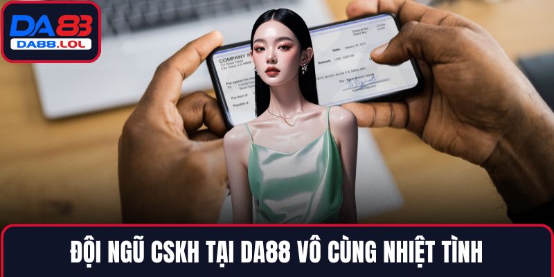 Đội ngũ CSKH tại DA88 vô cùng nhiệt tình